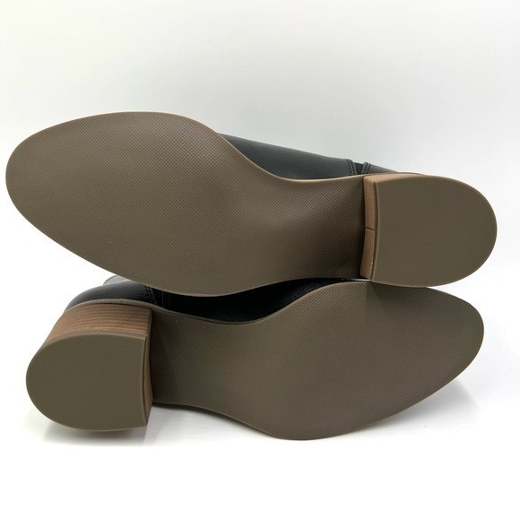 Dr. Scholl's Women's Teammate Black Vegan Leather Ankle Boots Booties 8 NEW - Picture 10 of 13